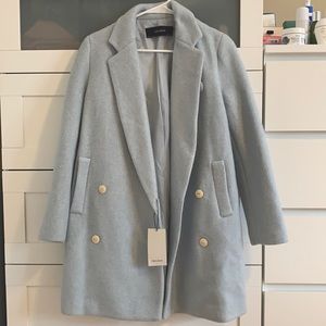 Zara Basic Coat, New with Tag, Size S